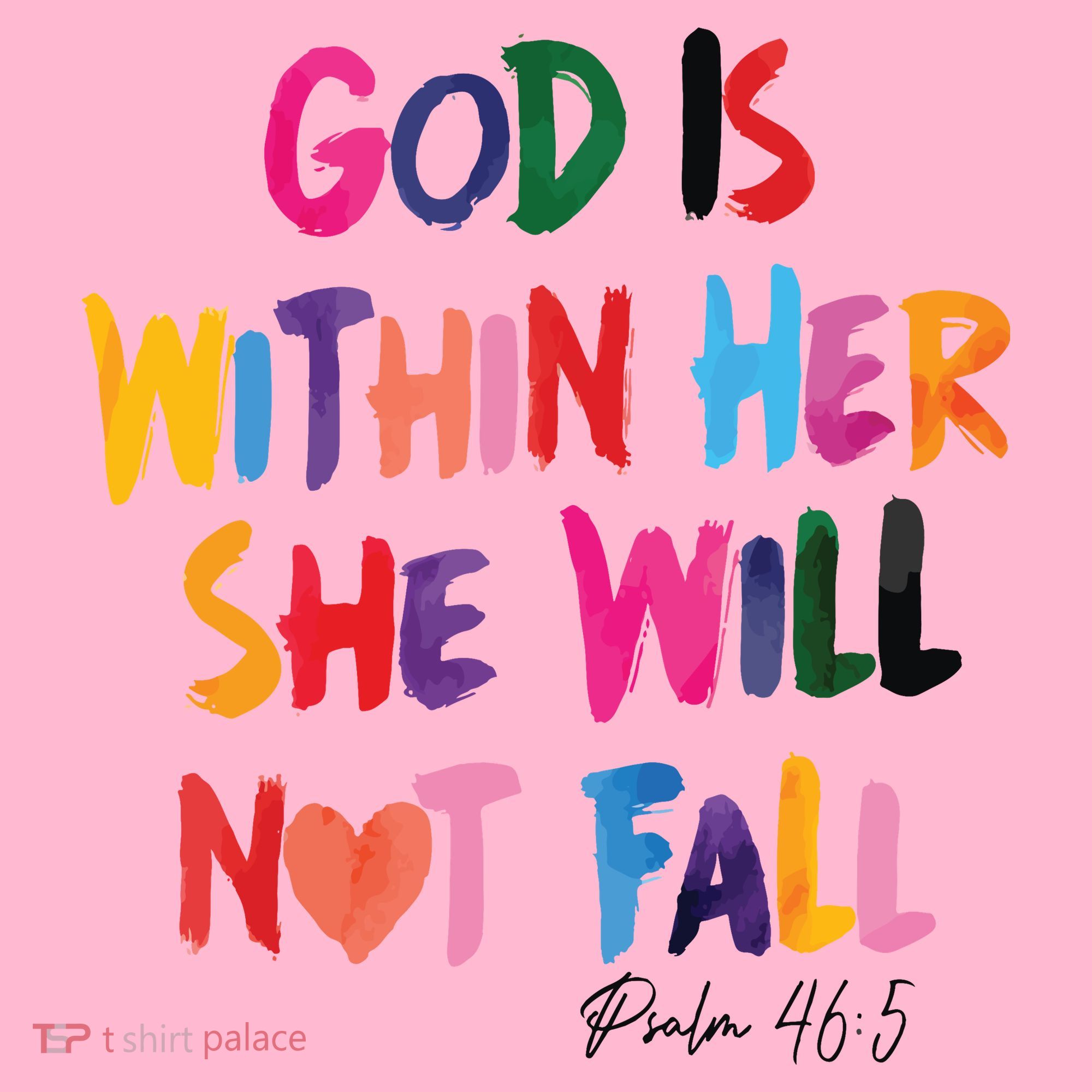 Christian God Is Within Her She Will Not Fall Christian Bible Coaster
