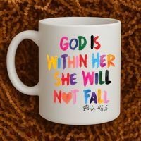 Christian God Is Within Her She Will Not Fall Christian Bible Coffee Mug thumb 2