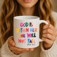Christian God Is Within Her She Will Not Fall Christian Bible Coffee Mug thumb 3