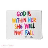Christian God Is Within Her She Will Not Fall Christian Bible Mousepad thumb 0