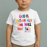 Christian God Is Within Her She Will Not Fall Christian Bible Toddler T-Shirt thumb 2