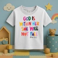 Christian God Is Within Her She Will Not Fall Christian Bible Toddler T-Shirt thumb 3