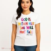 Christian God Is Within Her She Will Not Fall Christian Bible Women's T-Shirt thumb 4