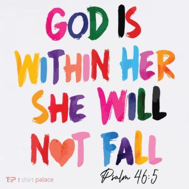 Christian God Is Within Her She Will Not Fall Christian Bible Kids Long Sleeve Shirt