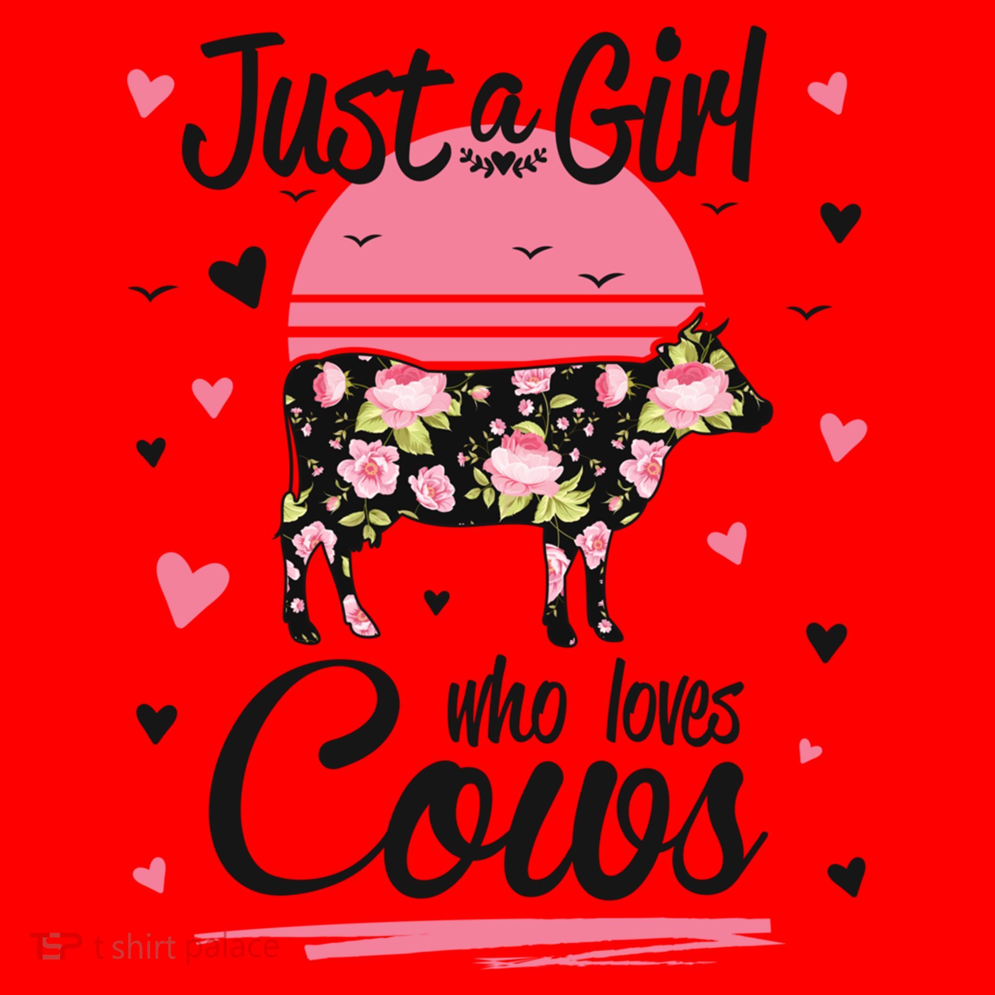 Cow Gift Just A Girl Who Loves Cows Cool Gift Santa Hat