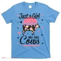 Cow Gift Just A Girl Who Loves Cows Cool Gift T-Shirt thumb 0
