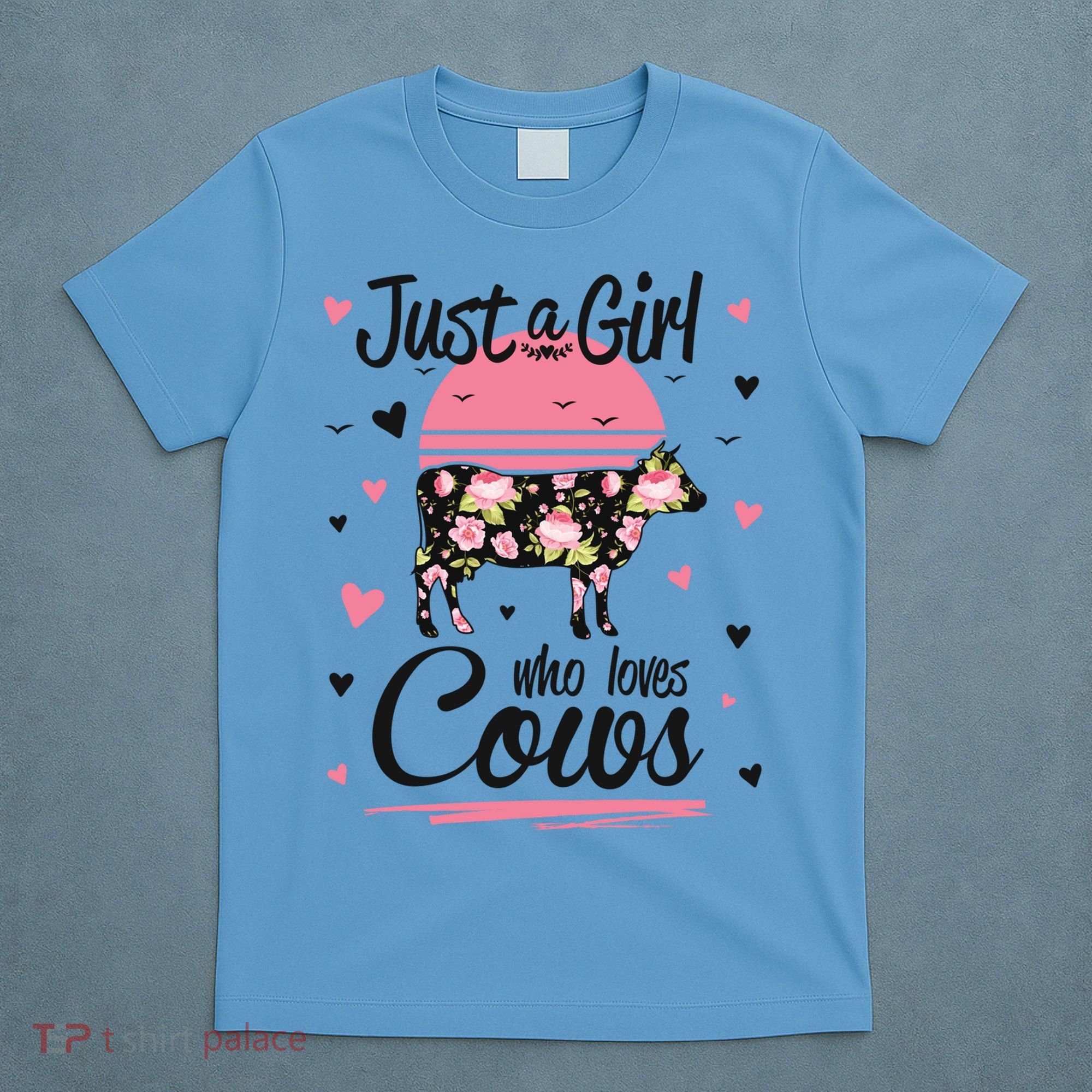 Cow Gift Just A Girl Who Loves Cows Cool Gift T-Shirt