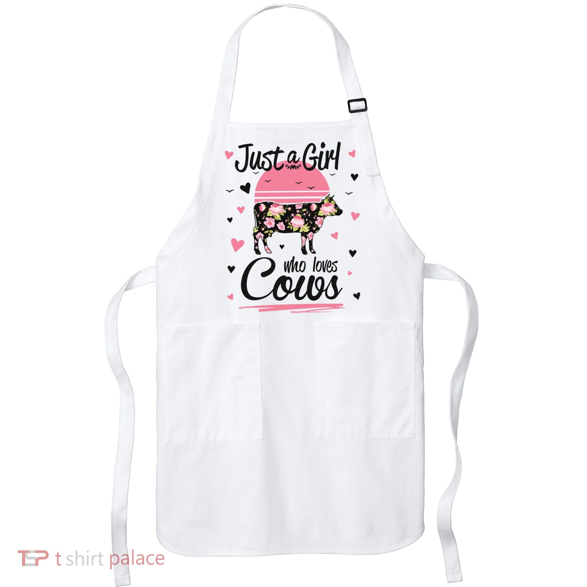 Cow Gift Just A Girl Who Loves Cows Cool Gift Apron