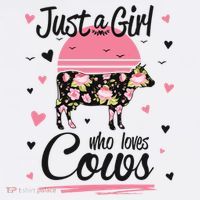 Cow Gift Just A Girl Who Loves Cows Cool Gift Mousepad thumb 1
