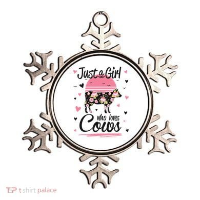 Cow Gift Just A Girl Who Loves Cows Cool Gift Ornament