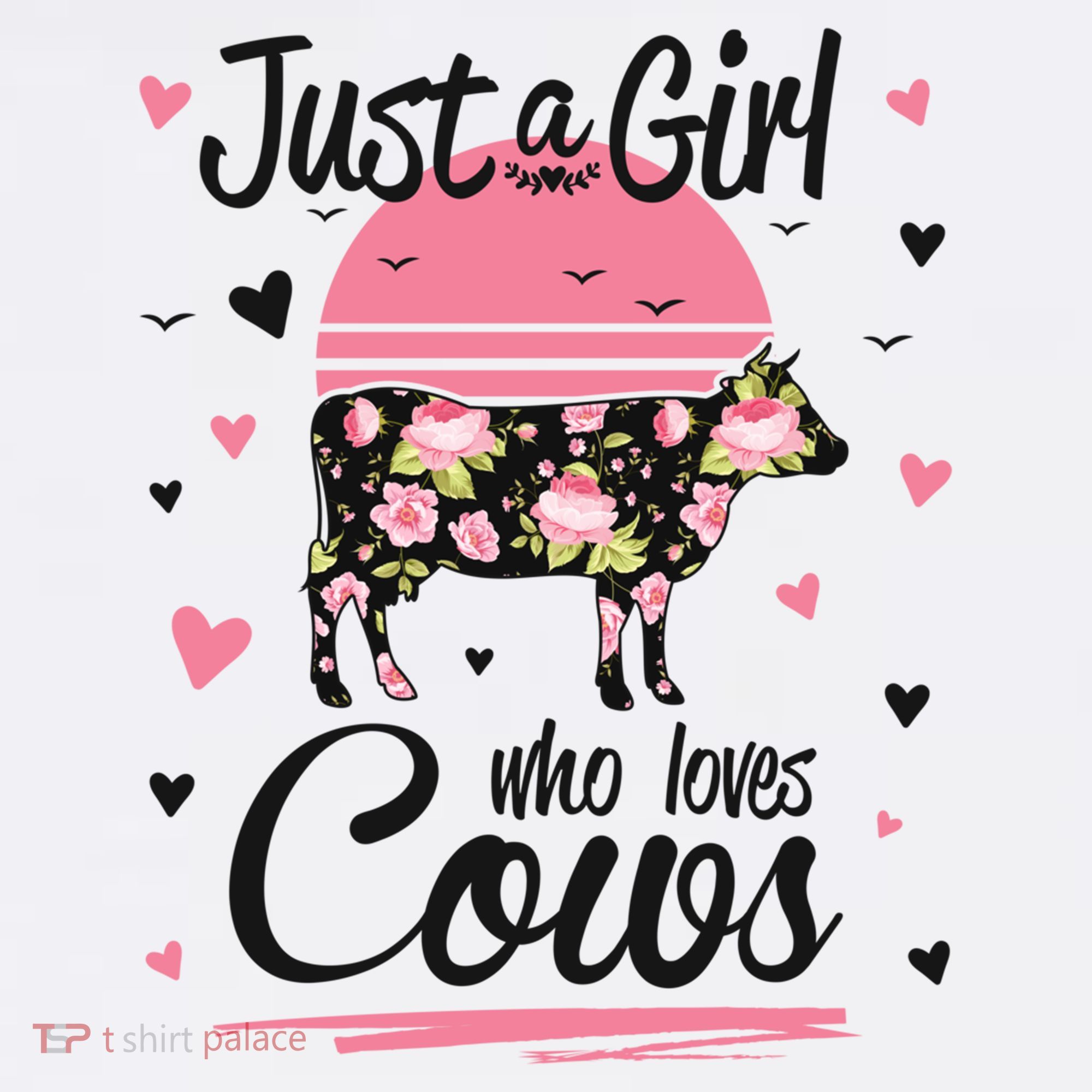 Cow Gift Just A Girl Who Loves Cows Cool Gift Kids Sweatshirt