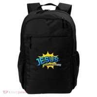 Christian Gift Jesus Is My Superhero Fun Comic Book Backpack thumb 0