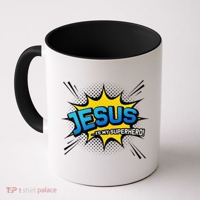 Christian Gift Jesus Is My Superhero Fun Comic Book Coffee Mug