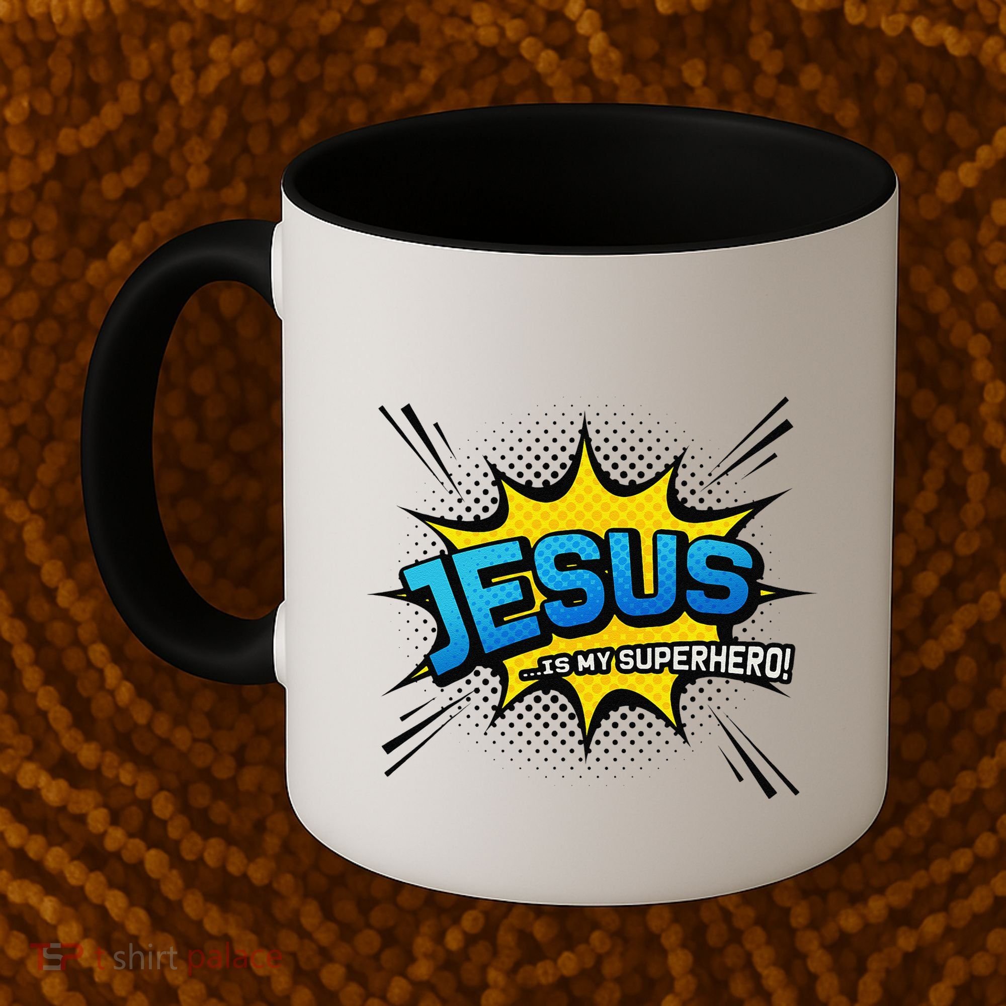 Christian Gift Jesus Is My Superhero Fun Comic Book Coffee Mug