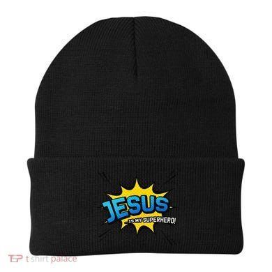 Christian Gift Jesus Is My Superhero Fun Comic Book Beanie