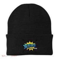 Christian Gift Jesus Is My Superhero Fun Comic Book Beanie thumb 0
