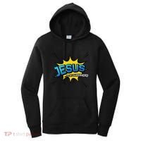 Christian Gift Jesus Is My Superhero Fun Comic Book Women's Hoodie thumb 0