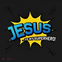 Christian Gift Jesus Is My Superhero Fun Comic Book Women's Hoodie thumb 2