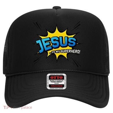 Christian Gift Jesus Is My Superhero Fun Comic Book Hat