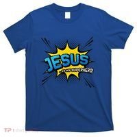 Christian Gift Jesus Is My Superhero Fun Comic Book T-Shirt thumb 0