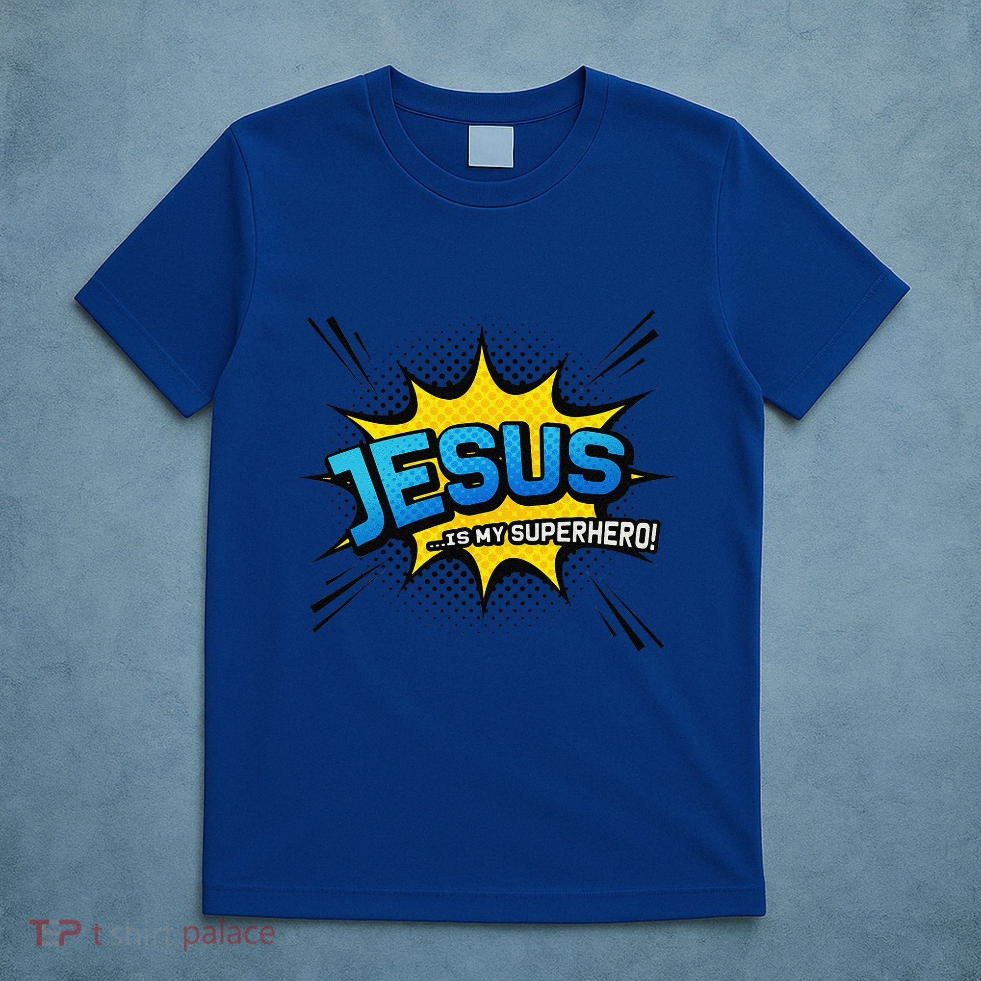 Christian Gift Jesus Is My Superhero Fun Comic Book T-Shirt