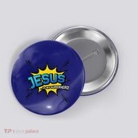 Christian Gift Jesus Is My Superhero Fun Comic Book Button thumb 0