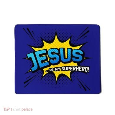 Christian Gift Jesus Is My Superhero Fun Comic Book Mousepad