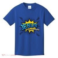 Christian Gift Jesus Is My Superhero Fun Comic Book Kids T-Shirt thumb 0