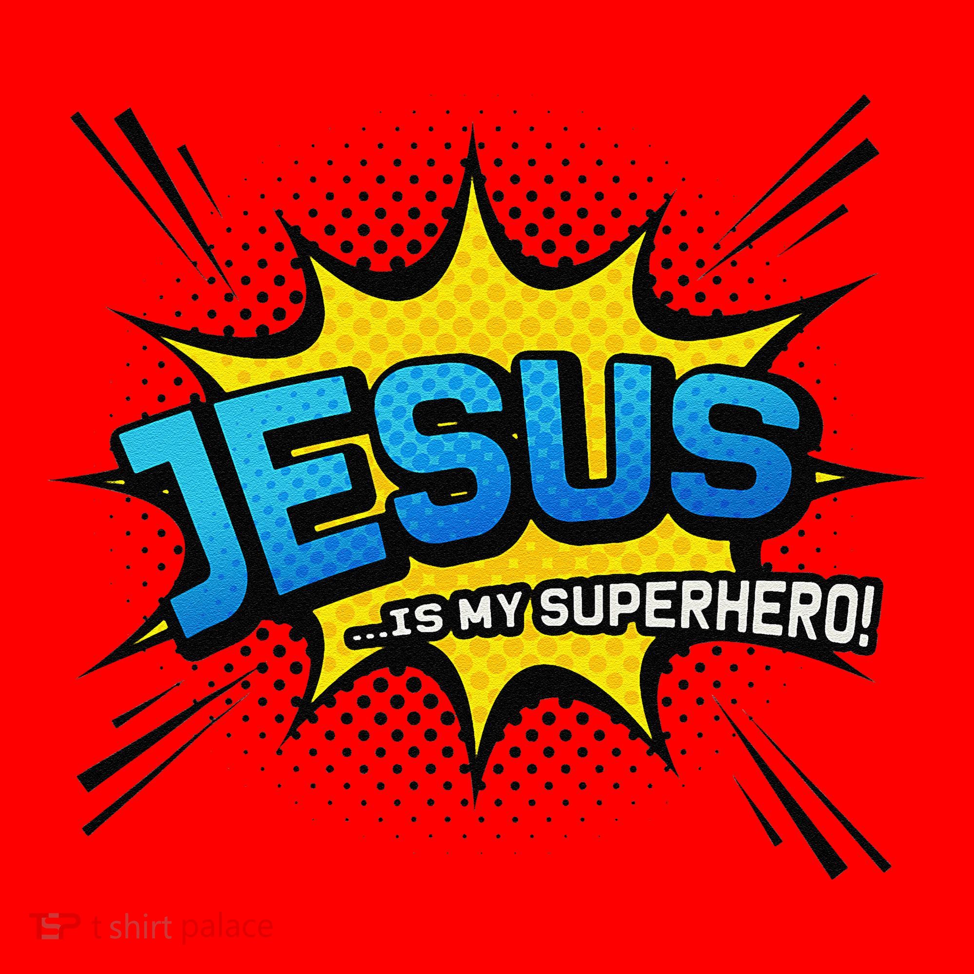 Christian Gift Jesus Is My Superhero Fun Comic Book Santa Hat
