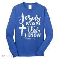 Christian Gift Jesus Love Me This I Know Long Sleeve Shirt thumb 0