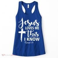 Christian Gift Jesus Love Me This I Know Women's Tank Top thumb 0