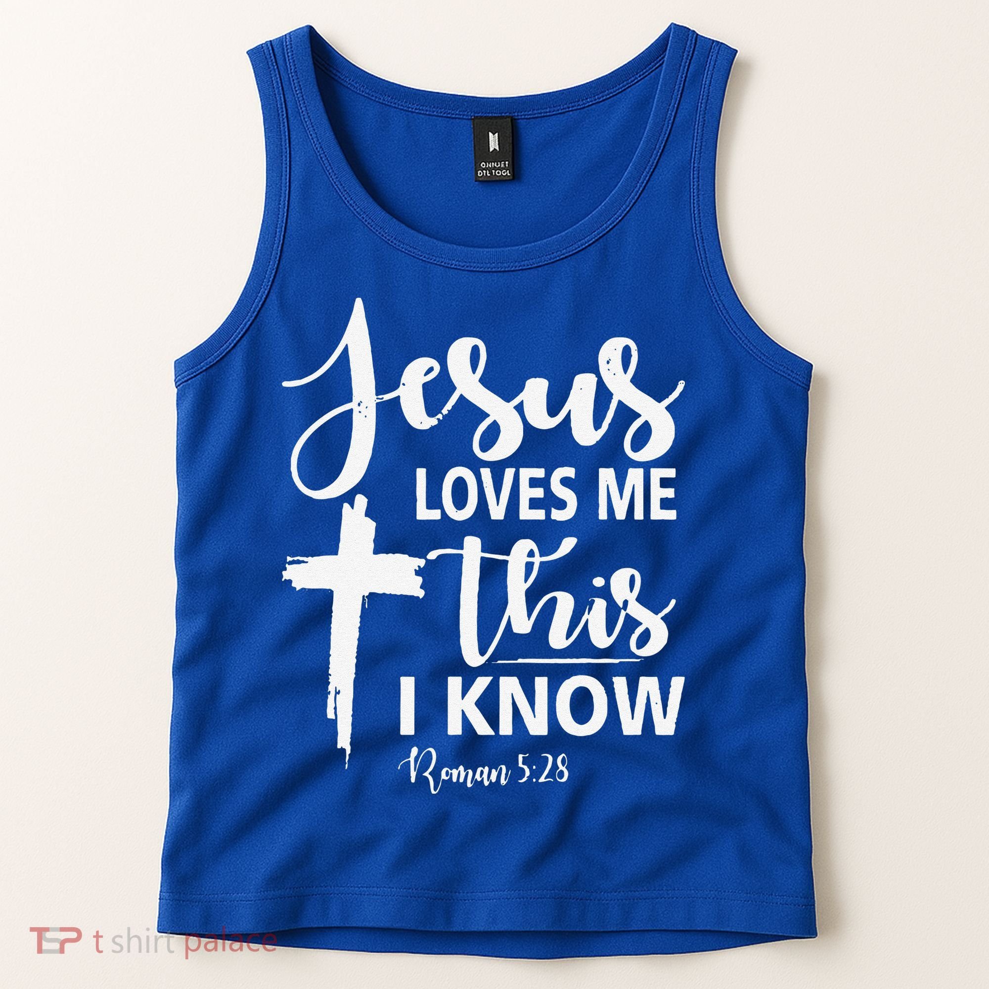 Christian Gift Jesus Love Me This I Know Tank Top
