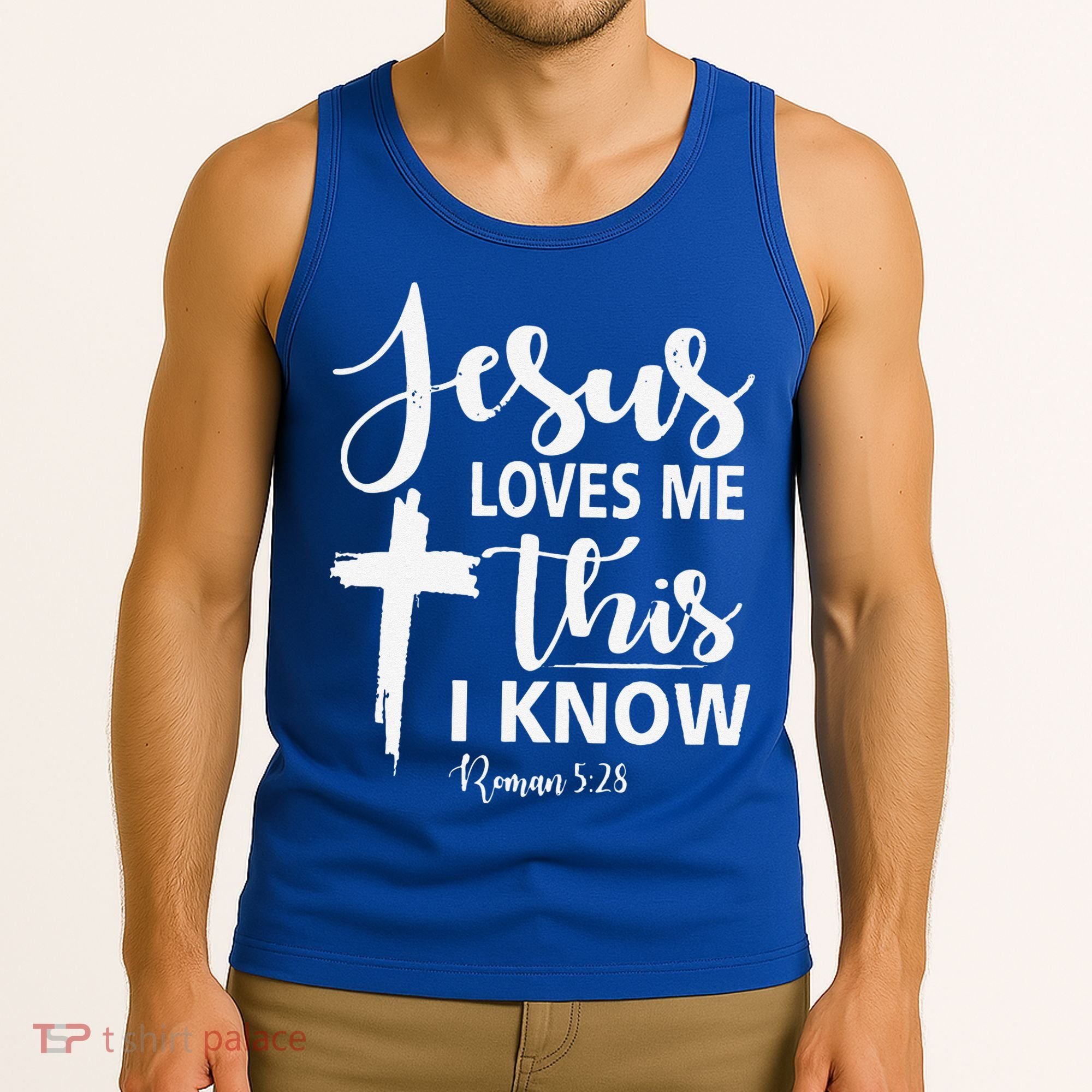Christian Gift Jesus Love Me This I Know Tank Top