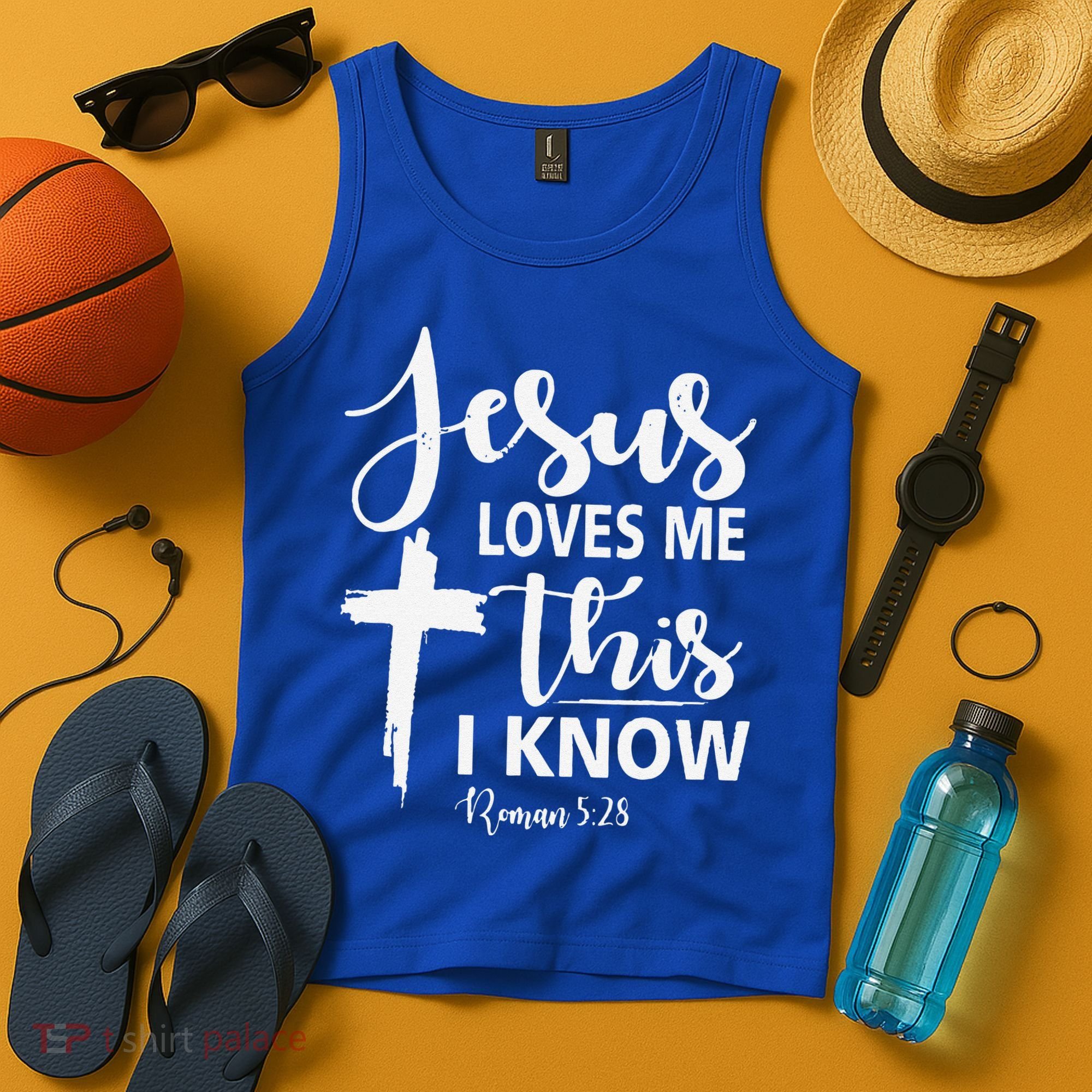 Christian Gift Jesus Love Me This I Know Tank Top