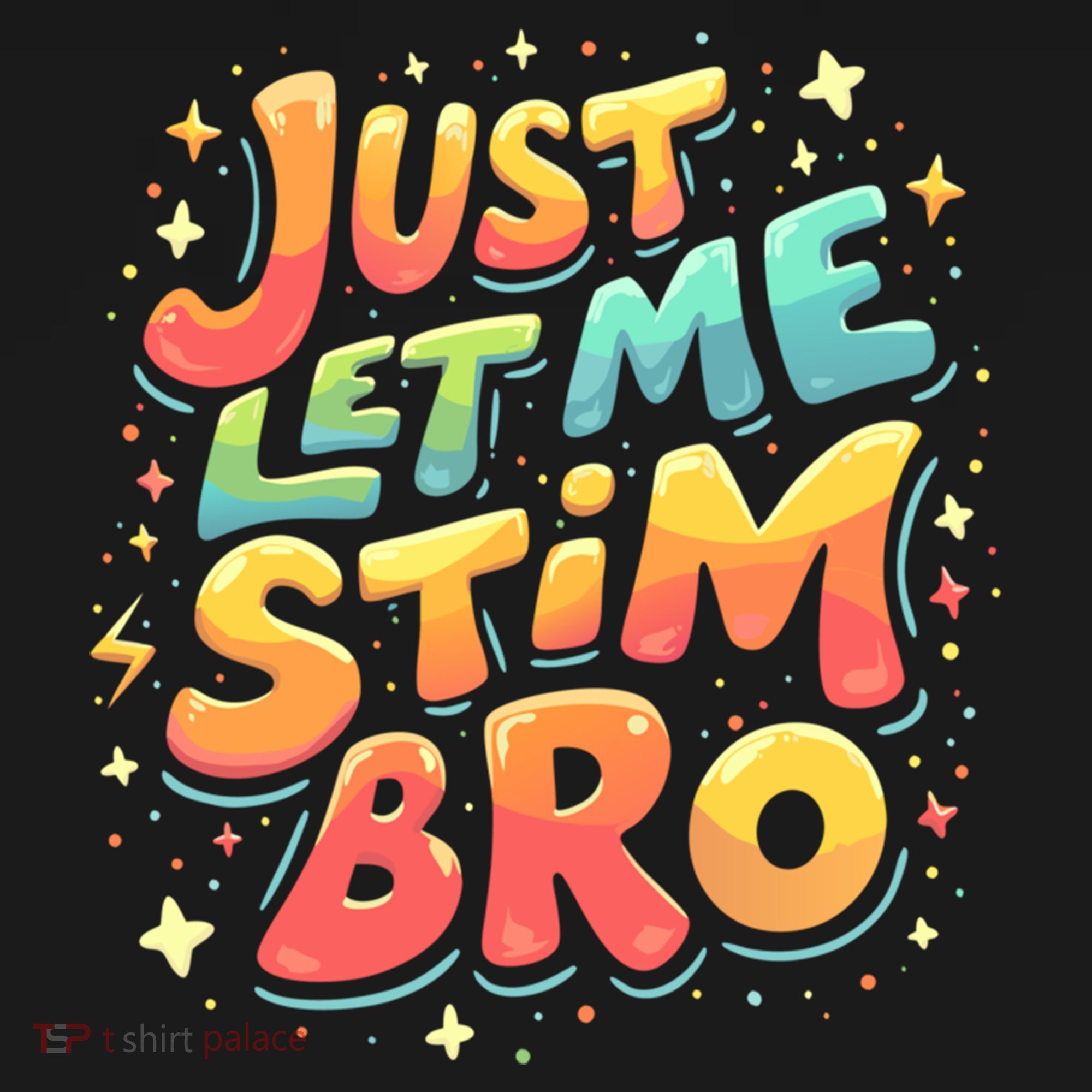 Cute Gift Just Let Me Stim Bro Groovy  Funny Autism Awareness  Women's Hoodie