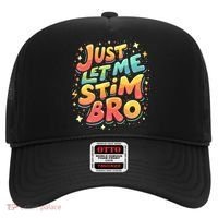 Cute Gift Just Let Me Stim Bro Groovy  Funny Autism Awareness  Hat thumb 0