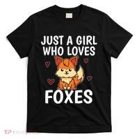 Cute Gift Just A Girl Who Loves Foxes Cute Fox Costume T-Shirt thumb 0