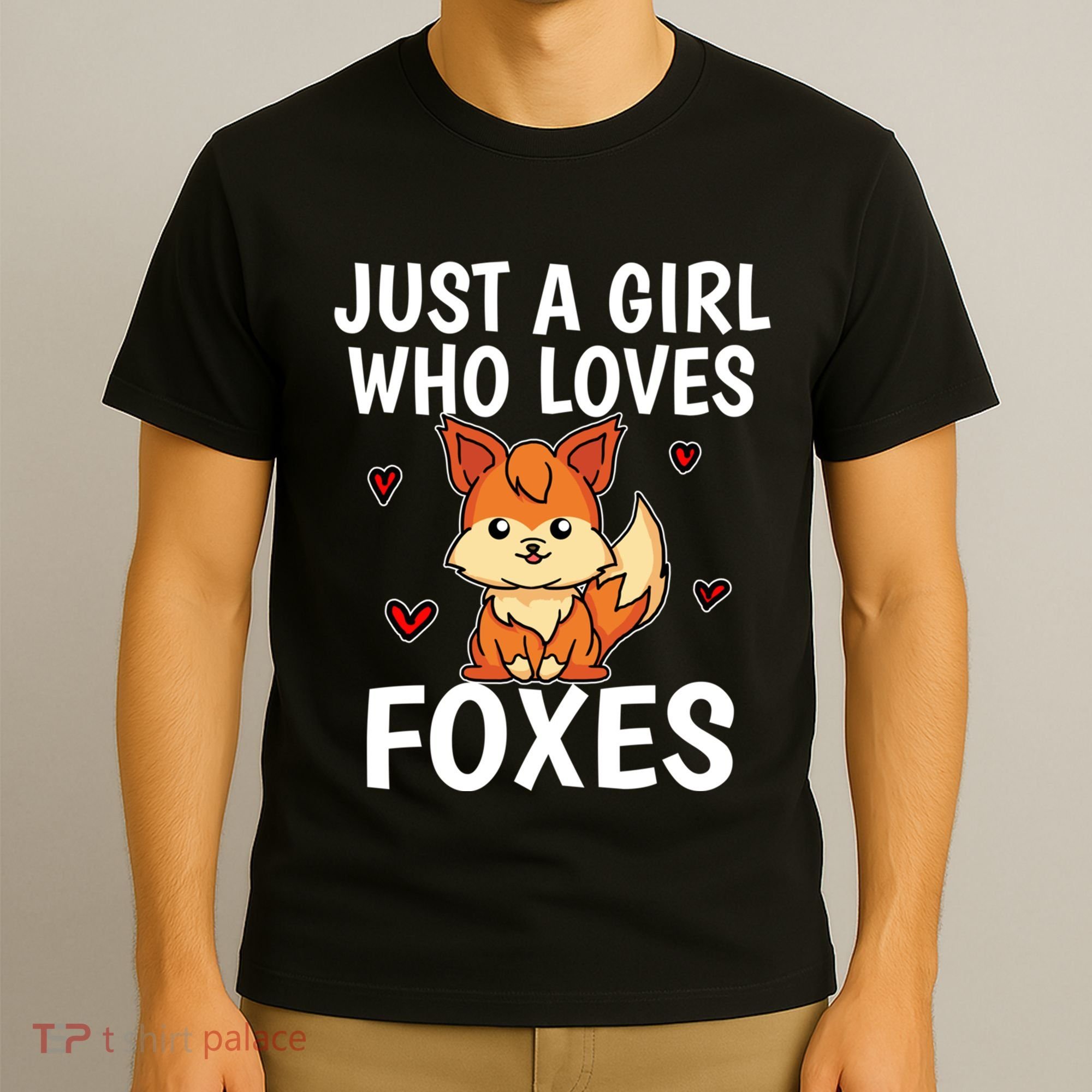 Cute Gift Just A Girl Who Loves Foxes Cute Fox Costume T-Shirt