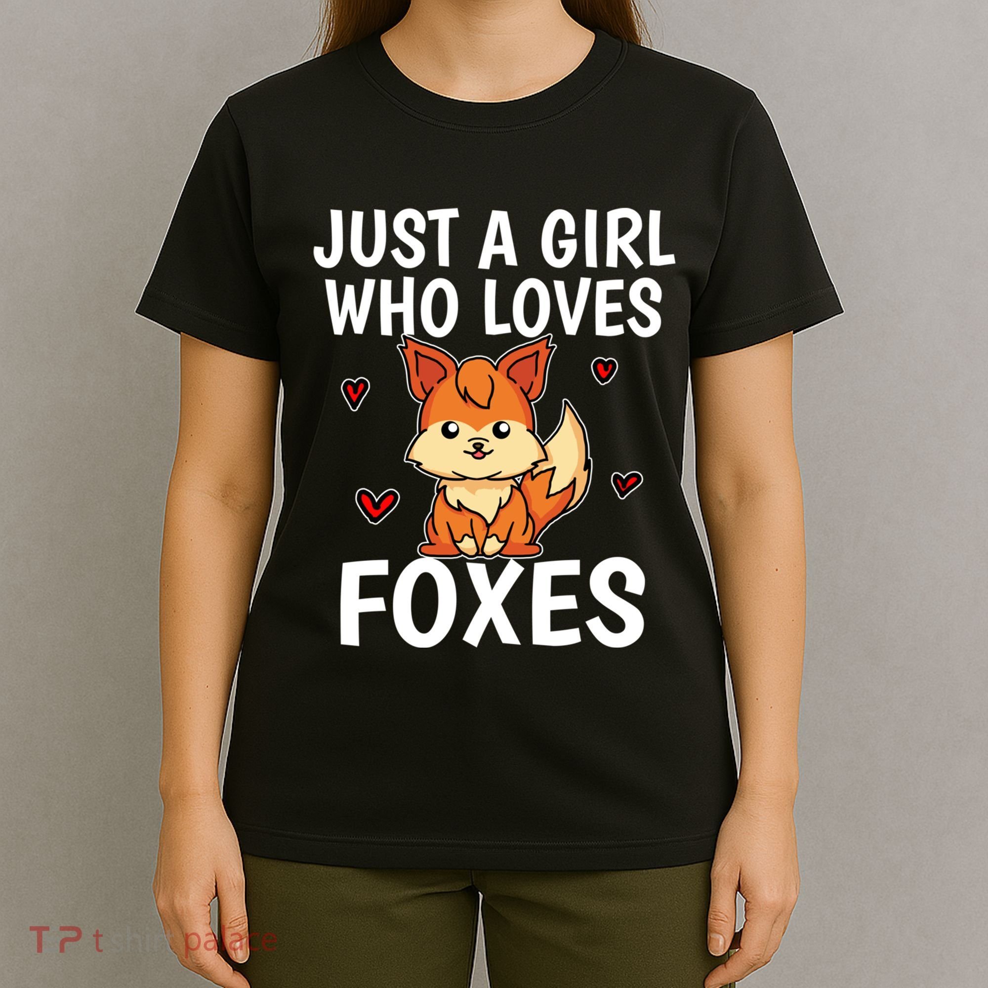 Cute Gift Just A Girl Who Loves Foxes Cute Fox Costume T-Shirt