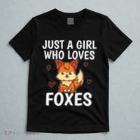 Cute Gift Just A Girl Who Loves Foxes Cute Fox Costume T-Shirt thumb 5