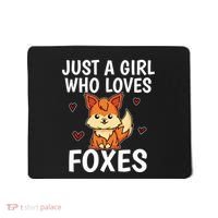 Cute Gift Just A Girl Who Loves Foxes Cute Fox Costume Mousepad thumb 0
