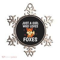 Cute Gift Just A Girl Who Loves Foxes Cute Fox Costume Ornament thumb 0