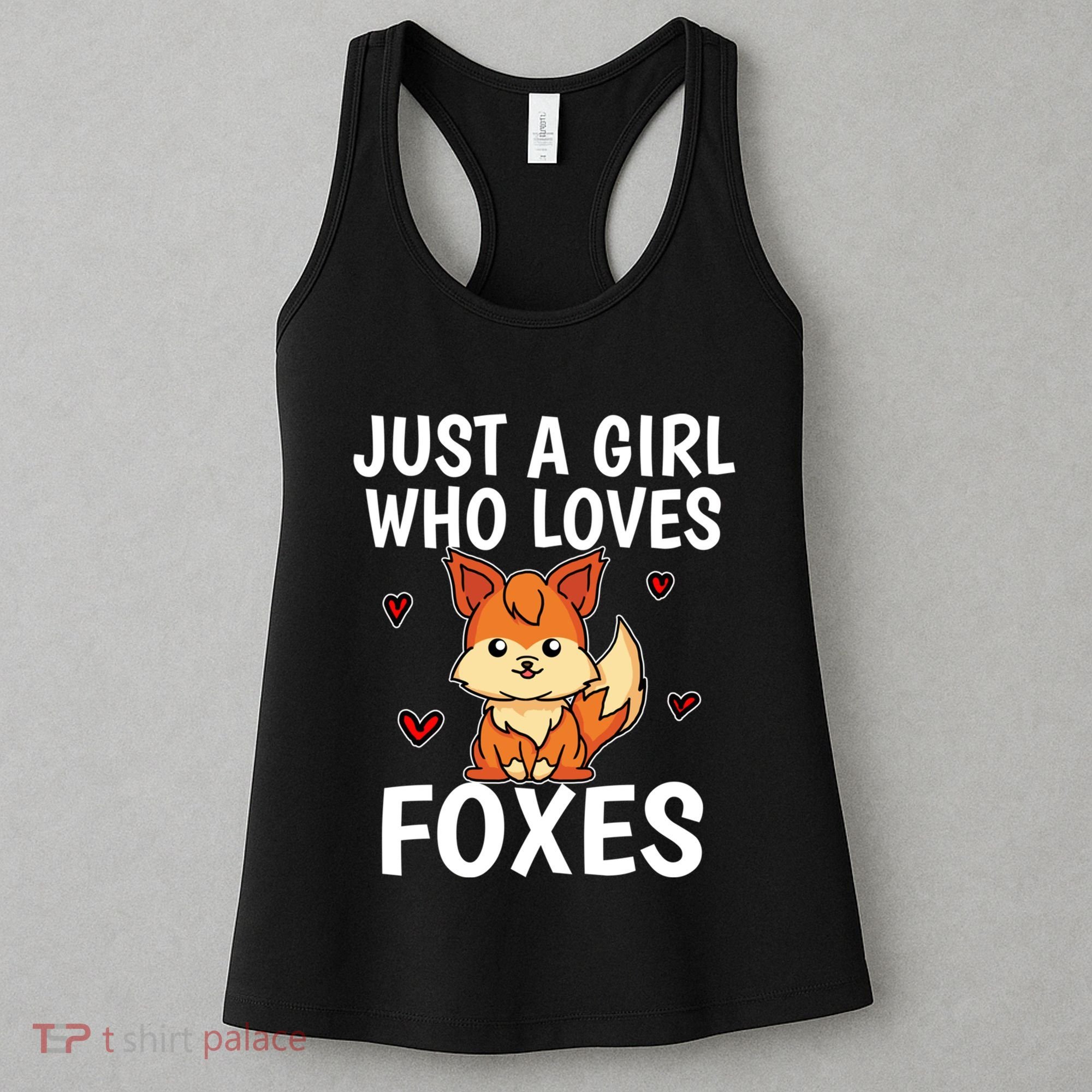 Cute Gift Just A Girl Who Loves Foxes Cute Fox Costume Women's Tank Top