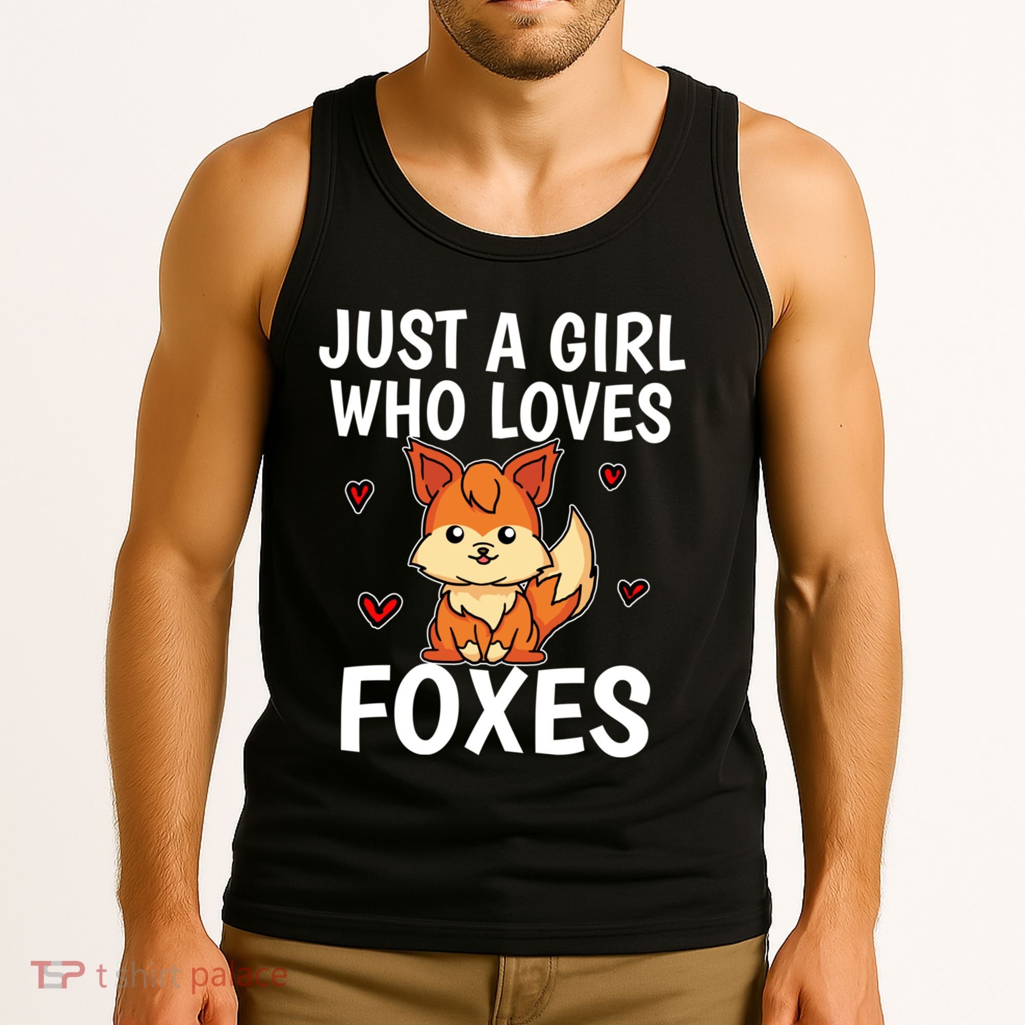 Cute Gift Just A Girl Who Loves Foxes Cute Fox Costume Tank Top