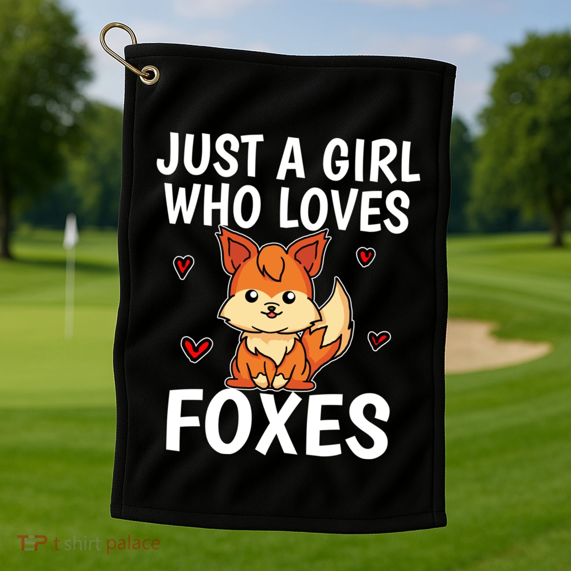 Cute Gift Just A Girl Who Loves Foxes Cute Fox Costume Golf Towel
