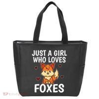 Cute Gift Just A Girl Who Loves Foxes Cute Fox Costume Tote Bag thumb 0