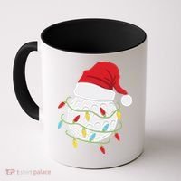 Christmas Golf Lights Santa Hat Funny Xmas Holiday Coffee Mug thumb 0
