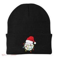 Christmas Golf Lights Santa Hat Funny Xmas Holiday Beanie thumb 0