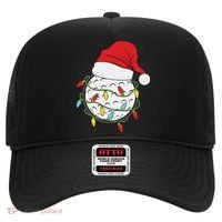 Christmas Golf Lights Santa Hat Funny Xmas Holiday Hat thumb 0