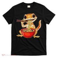 Crested Gecko Lizard Ramen Noodles Bowl Gift And Black Mediu T-Shirt thumb 0
